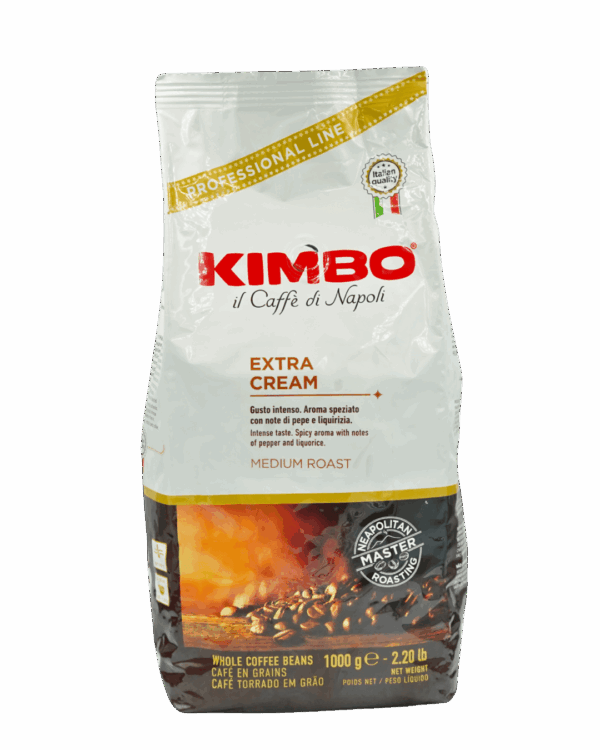 Café en grano Kimbo Extra cream